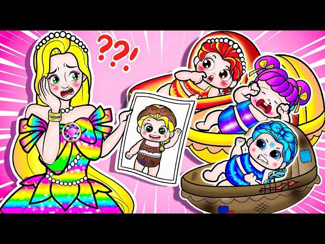 [paper doll] Abandoned Daughter and Sinister Mother Frozen | Rapunzel Compilation 놀이 종이