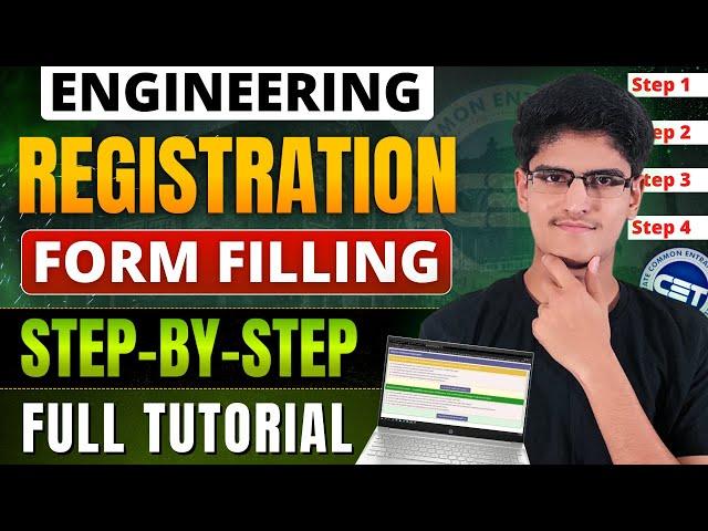 Engineering CAP Registration Form Filling | Application Form Filling Step By Step | Full Tutorial