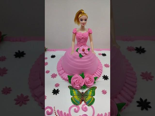 new flower Barbie doll cake#shorts