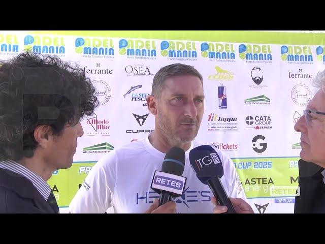 Totti: "Il Pescara? Spero possa arrivare fino in fondo"