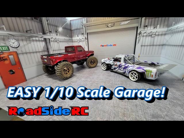 The 1/10 RC Garage ANYONE Can Assemble!!!  RCGarages.com