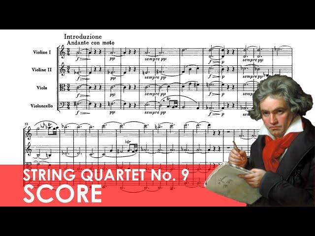 BEETHOVEN String Quartet No. 9 in C major (Op. 59, No. 3) 'Razumovsky' Score