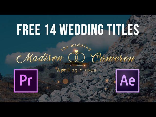 FREE 14 WEDDING TITLES | GOLDEN WEDDING TITLES 2021 + TUTORIAL PART 4