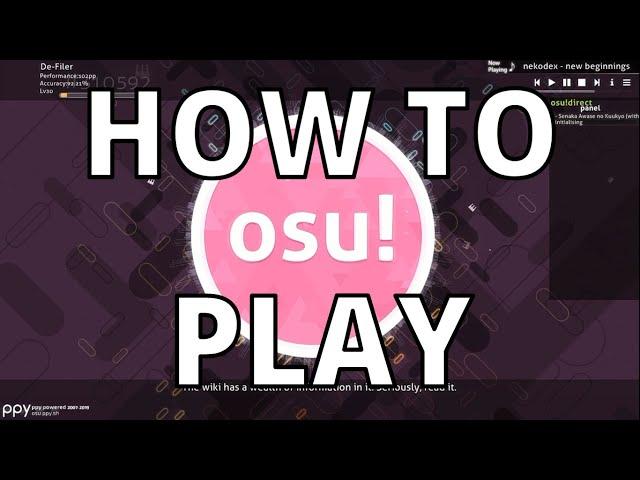 How to play osu!(Tutorial)