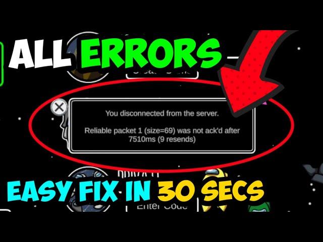 How to Fix Among Us Disconnected from Server Error Permanently