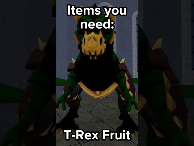 Blox Fruits T-REX Combo!  #roblox #bloxfruits #shorts