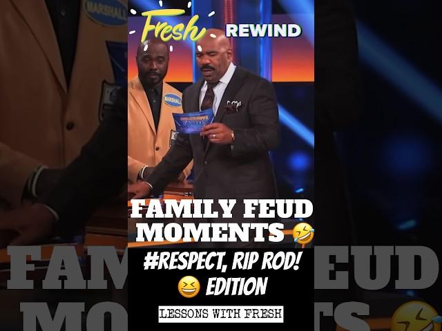 FAMILY FEUD FUN! (#RESPECT, RIP ROD! Edition) FRESH REWIND #comedy #fail #funny #teacher