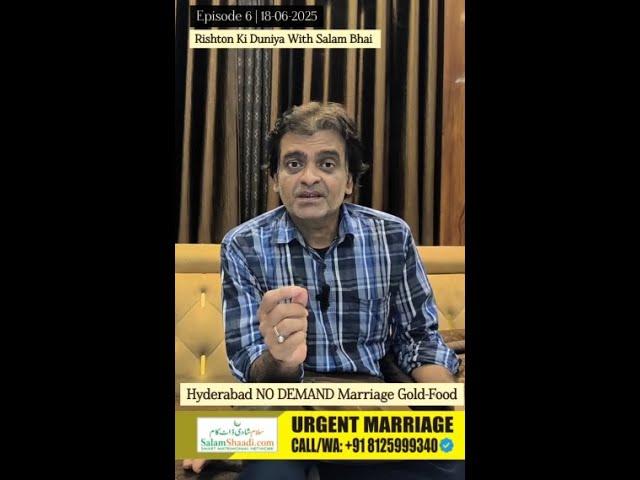 NO DEMAND Marriage Gold-Food Episode 6, Date 18-06-25 | Risthon Ki Duniya With Salam Bhai #shorts