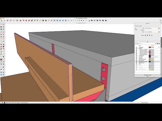 Эскиз лестницы на SketchUp | Для Бориса Чепелево | Изготовление лестниц Тел 89171241768