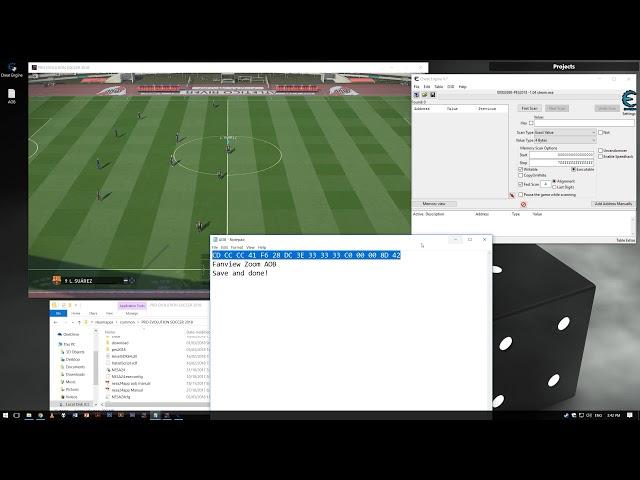 PES2018 Cheatengine - Use AOB to find NEW ADDRESS