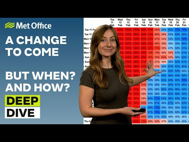 Deep Dive 11/02/2025 – When and where will it turn milder? – Met Office weekly weather forecast UK