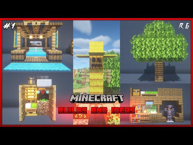 Minecraft : Builds And Ideas! #1 | Minecraft In Telugu | Raju Gaming