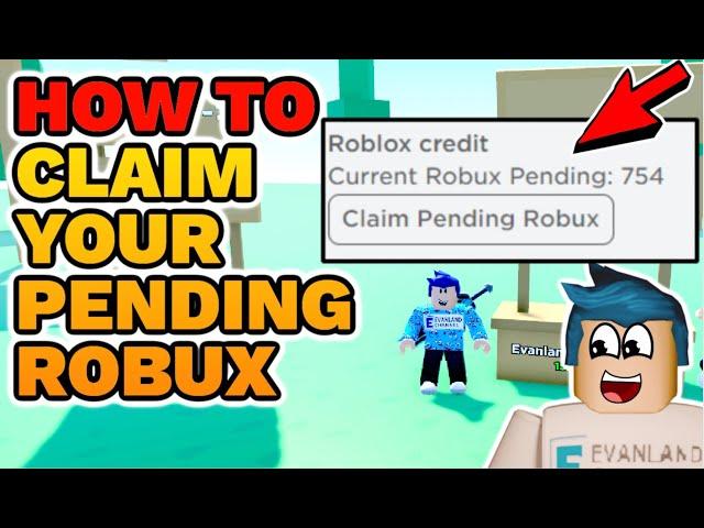 HOW TO CLAIM PENDING ROBUX || WHAT TO DO IF YOUR ROBUX DONATIONS AREN'T SHOWING UP ROBLOX PLS DONATE