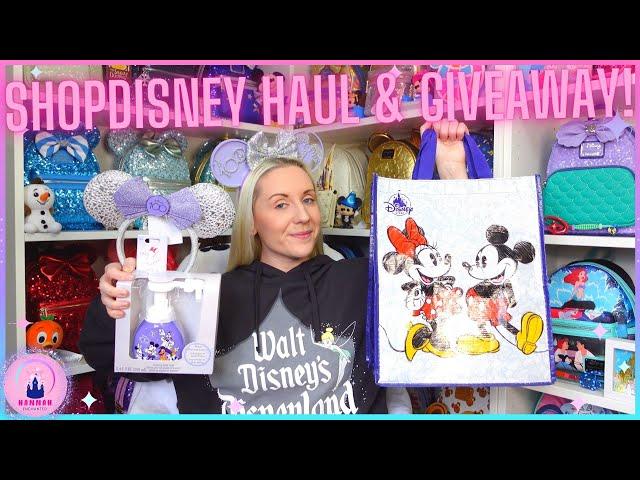 Shop Disney Store Haul & GIVEAWAY Disney 100 Disneyland Disney World Mickey Mouse Competition Ears