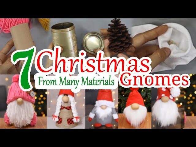 7 Easy DIY Christmas Gnomes That Look Store Bought ... From Many Materials