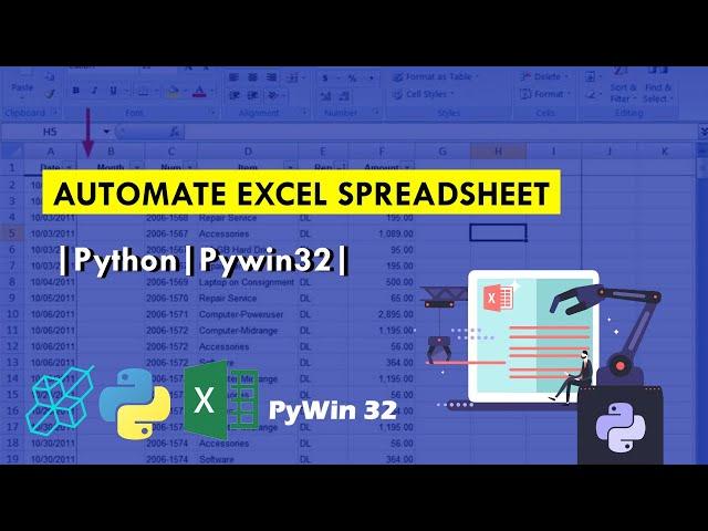 Automate Excel Spreadsheet Using Python | Pywin32 | Explained For Beginners