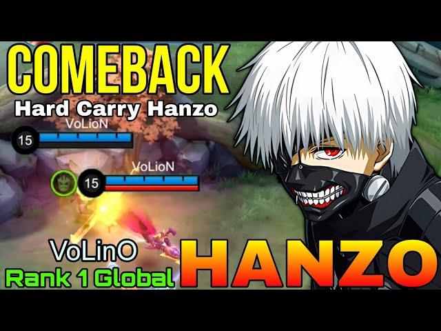 Late Game Comeback Hanzo VS Top Global & Supreme Enemies - Top 1 Global Hanzo by by VoLioN - MLBB