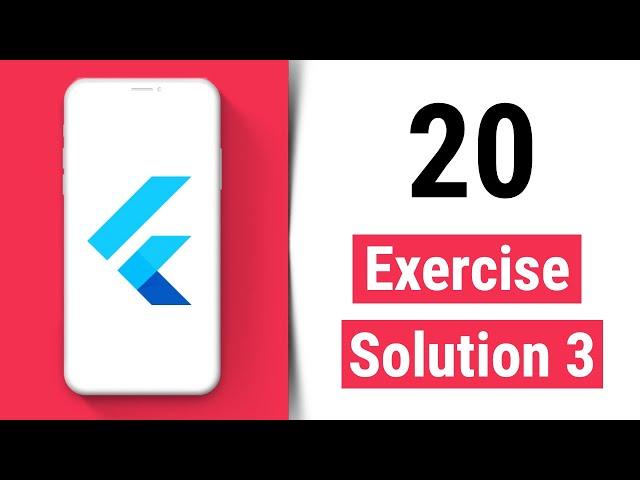 Exercise Solution 3 - Flutter Tutorial for Beginners
