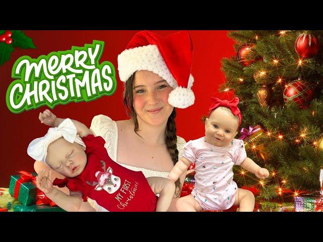 MY REBORN CHRISTMAS ROUTINE WITH A TODDLER AND NEWBORN