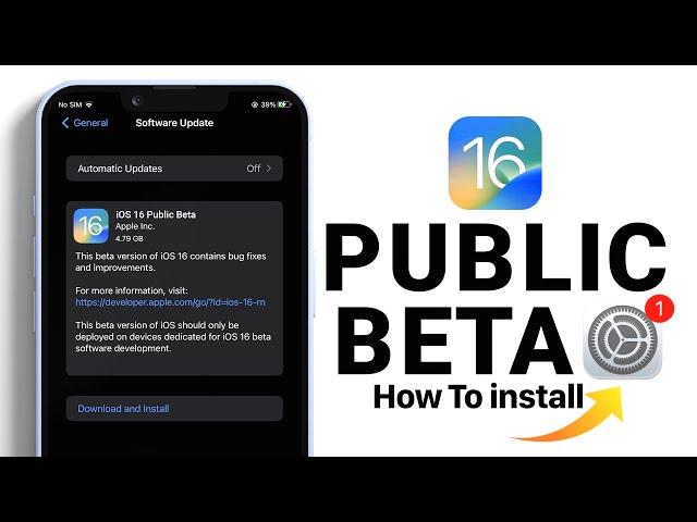 How to install iOS 16 Public Beta 1