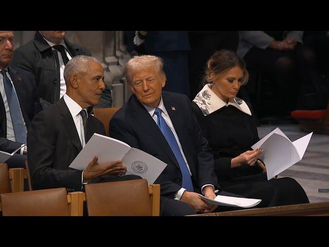 What Did Trump Say to Obama During Jimmy Carter's Funeral?