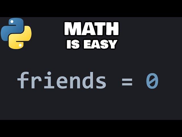 Math in Python is easy + exercises 