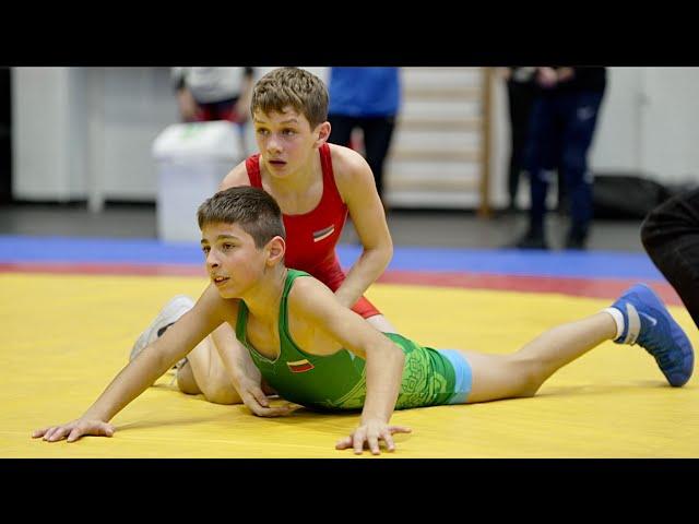 U15 Jürgen Lips (EST) vs Rafael Hovhannisyan (LTU) 41kg. Greco-roman boys youth wrestling.