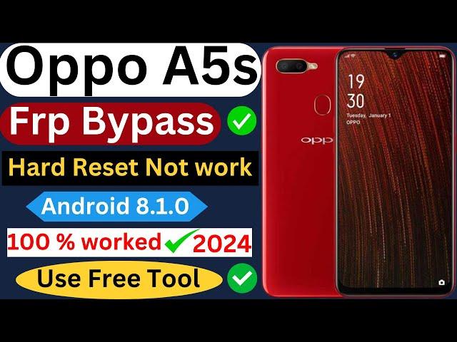 Oppo A5s Frp bypass || CPH1909 google account bypass 2024 use Free Tool Just One Click 100% worked