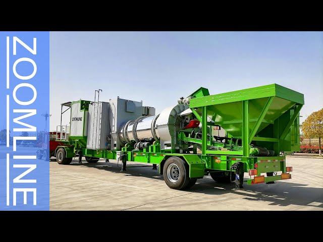 Super Mobile Drum Mix Asphalt Plant(20 TPH)-ZOOMLINE