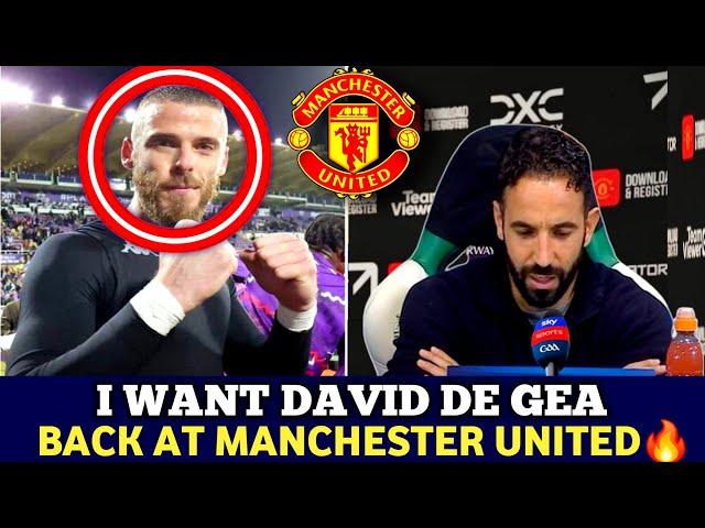  BREAKING NEWS DAVID DE GEA BACK INTO MANCHESTER UNITED  - SAID, Ruben Amorim Wants To Sign Him