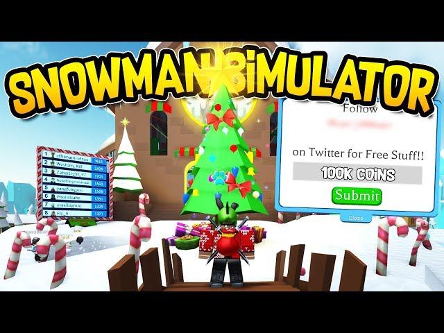 ️ NEW! Snowman Simulator ️ New Codes!