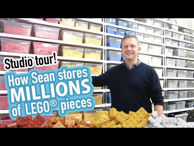 Storing LEGO bricks : Tour Sean's studio #1