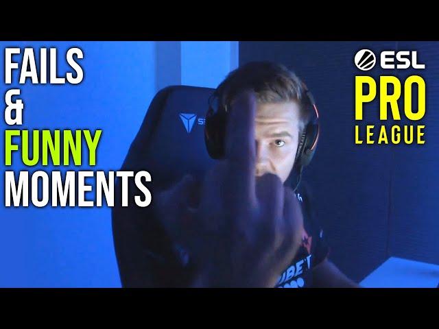 FAILS & FUNNY MOMENTS OF ESL Pro League 2020 - CS:GO