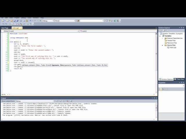 C++ Tutorial Part 2: Variables