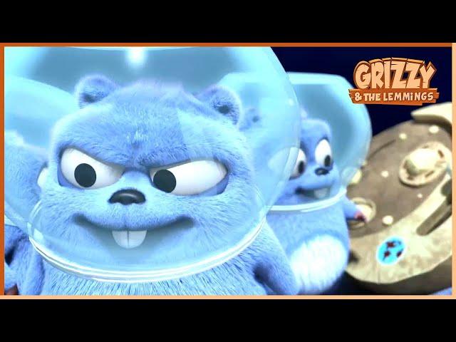 Cabin In The Moon | Grizzy & the lemmings | 15' Compilation |  Cartoon for Kids |