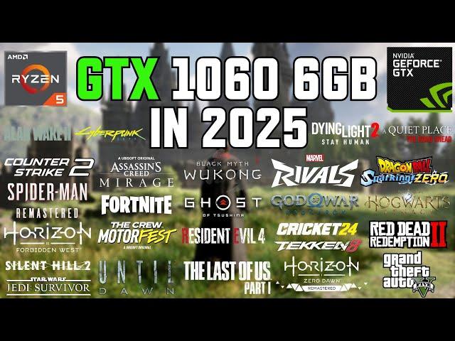 GTX 1060 6GB - Test in 50 Games in 2025