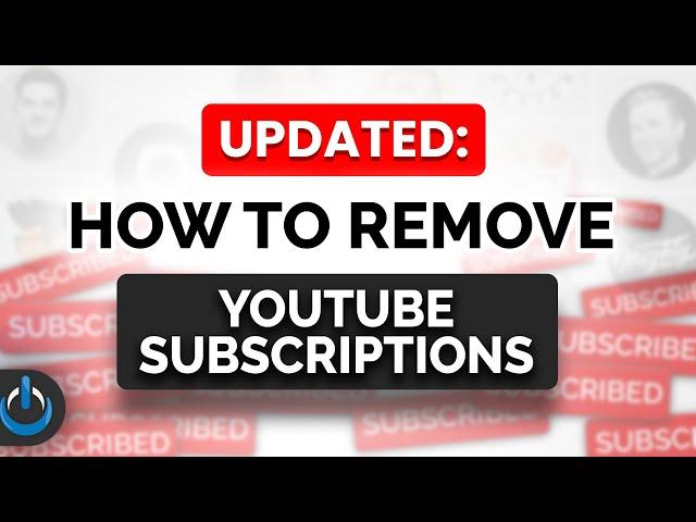 How to REMOVE YouTube Subscriptions  ️️EVEN FASTER️️