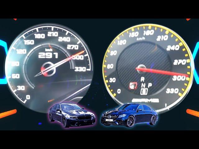 ACCELERATION BATTLE | BMW M5 F90 COMPETITION VS MERCEDES BENZ E63s AMG | 0-300km/h