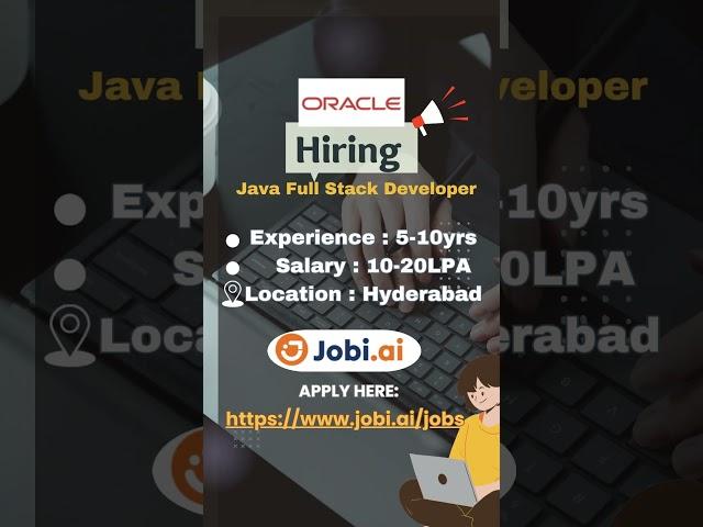 "Java Full Stack Developer at Oracle | 5-10 Years of Expertise | Crafting End-to-End Solutions!"