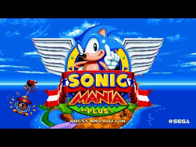 100% Прохождение Sonic Mania Plus,ВСЕ ИЗУМРУДЫ ХАОСА