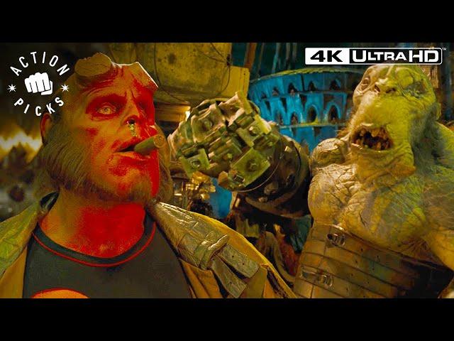 Hellboy VS Giant Troll (Epic Fight) | Hellboy II: The Golden Army 4k HDR