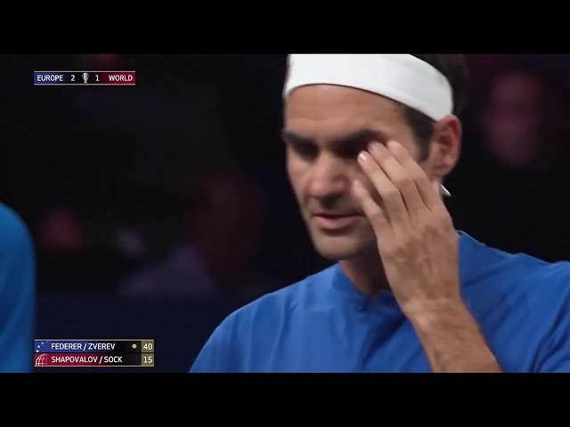 Federer/Zverev v Shapovalov/Sock | Laver Cup 2019 FULL MATCH 4 | 50 FPS HD