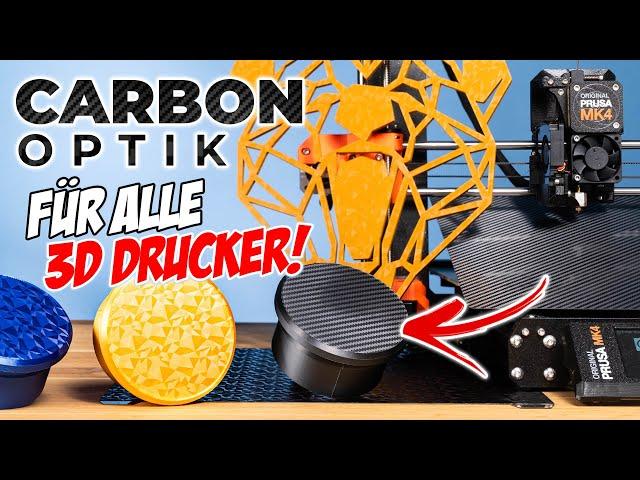 CARBON-OPTIK mit jedem 3D Drucker & CREALITY K1 Mods mit Klipper