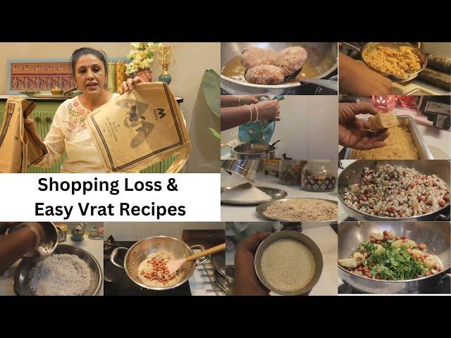 शॉपिंग में नुकसान हो गया, Easy Navratri Vrat Recipes || Online Shopping for Diwali , New Saree