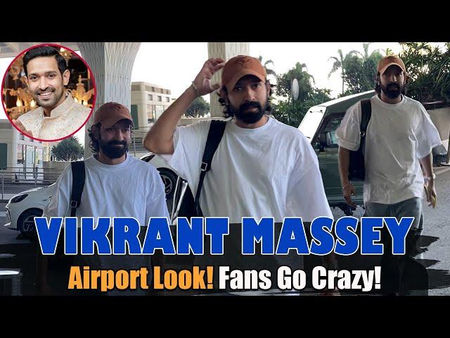 Vikrant Massey Spotted at Airport | Exclusive Fan Moments & Stylish Look! ️ #VikrantMassey