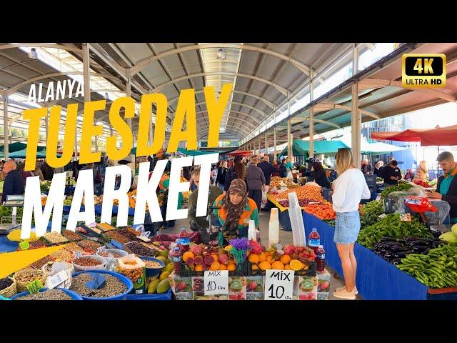 Alanya Tuesday Market | Fresh Produce, Colorful Stalls, and Shopping Fun! | December 2024