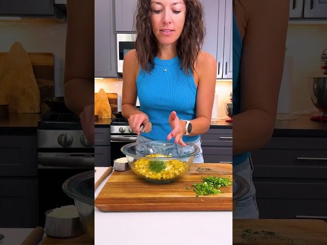 Quick Skillet Mexican Street Corn Salad #shorts
