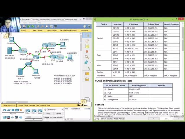 1.3.1.3 Packet Tracer - Skills Integration Challenge