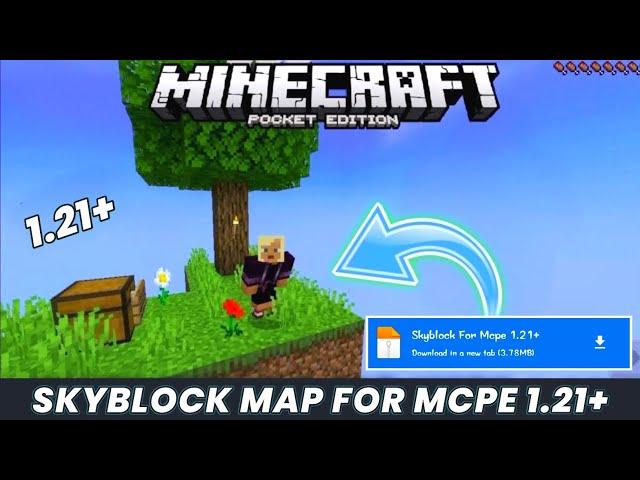 Skyblock for minecraft pe 1.21+ | skyblock minecraft pe 1.21 | Skyblock map for mcpe