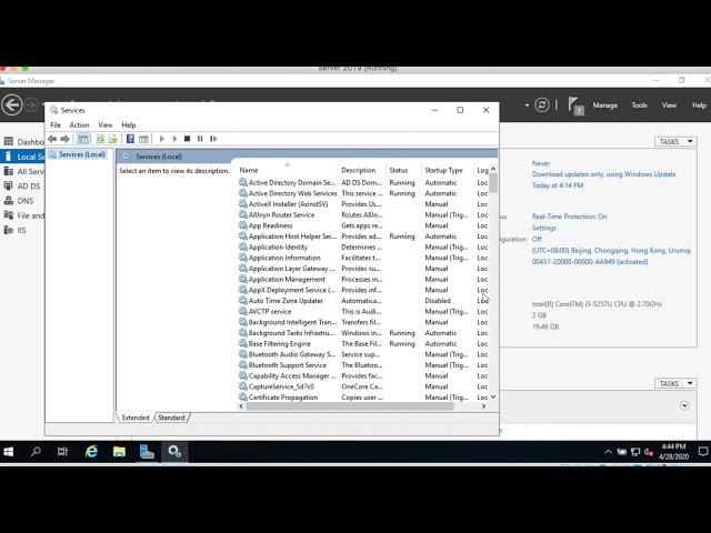 QIT2020_22 SNMP V3 Part 1 of 3, SNMP configure and install on Windows Server 2019